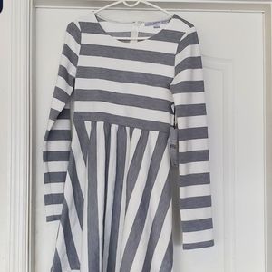 Red Dress Boutique dress,  Large, white & grey